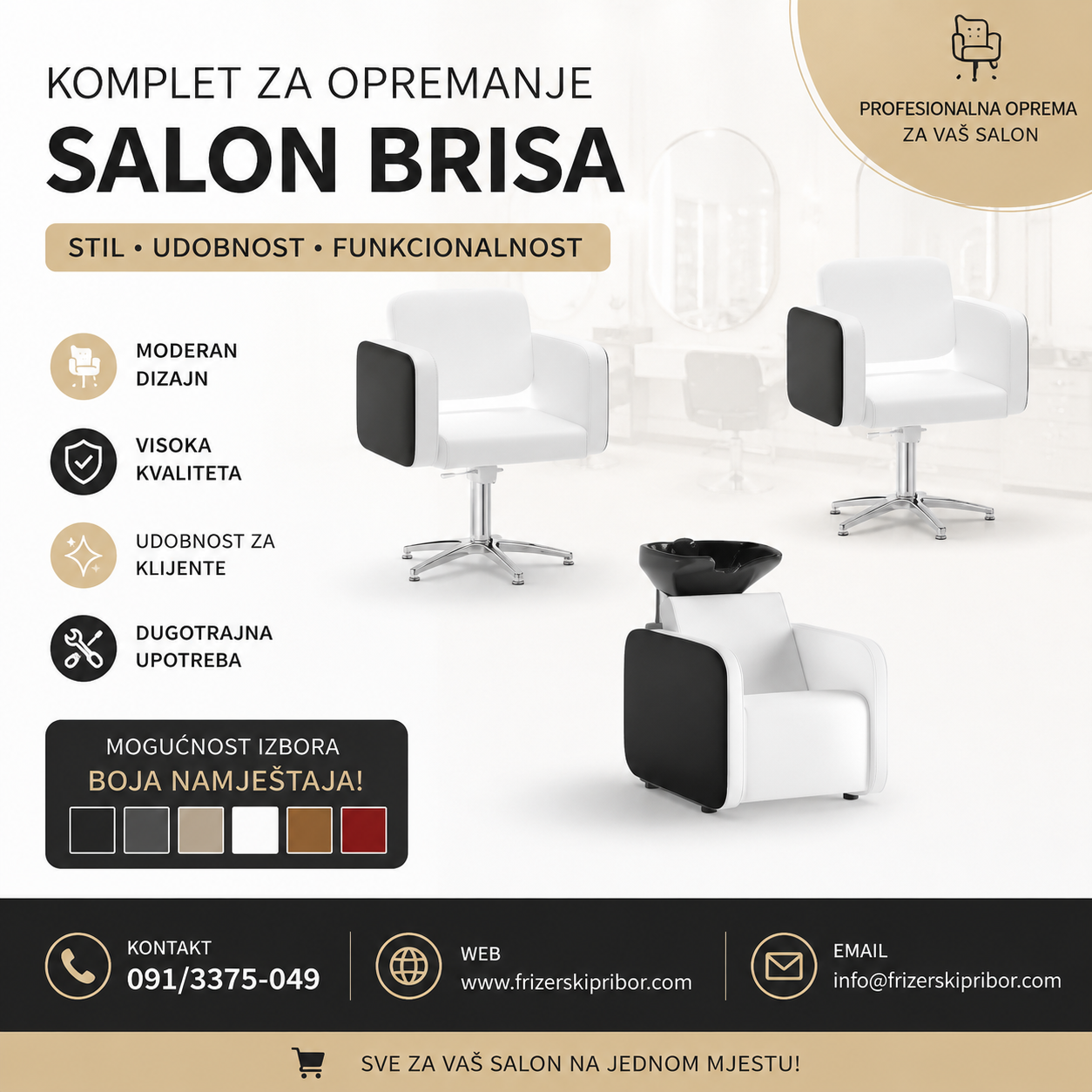 Komplet za opremanje salon Brisa