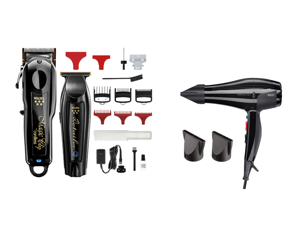 Wahl Magic Clip i Detailer Cordl Black COMBO - GRATIS SUŠILO ZA KOSU VENTUS WAHL PRO!