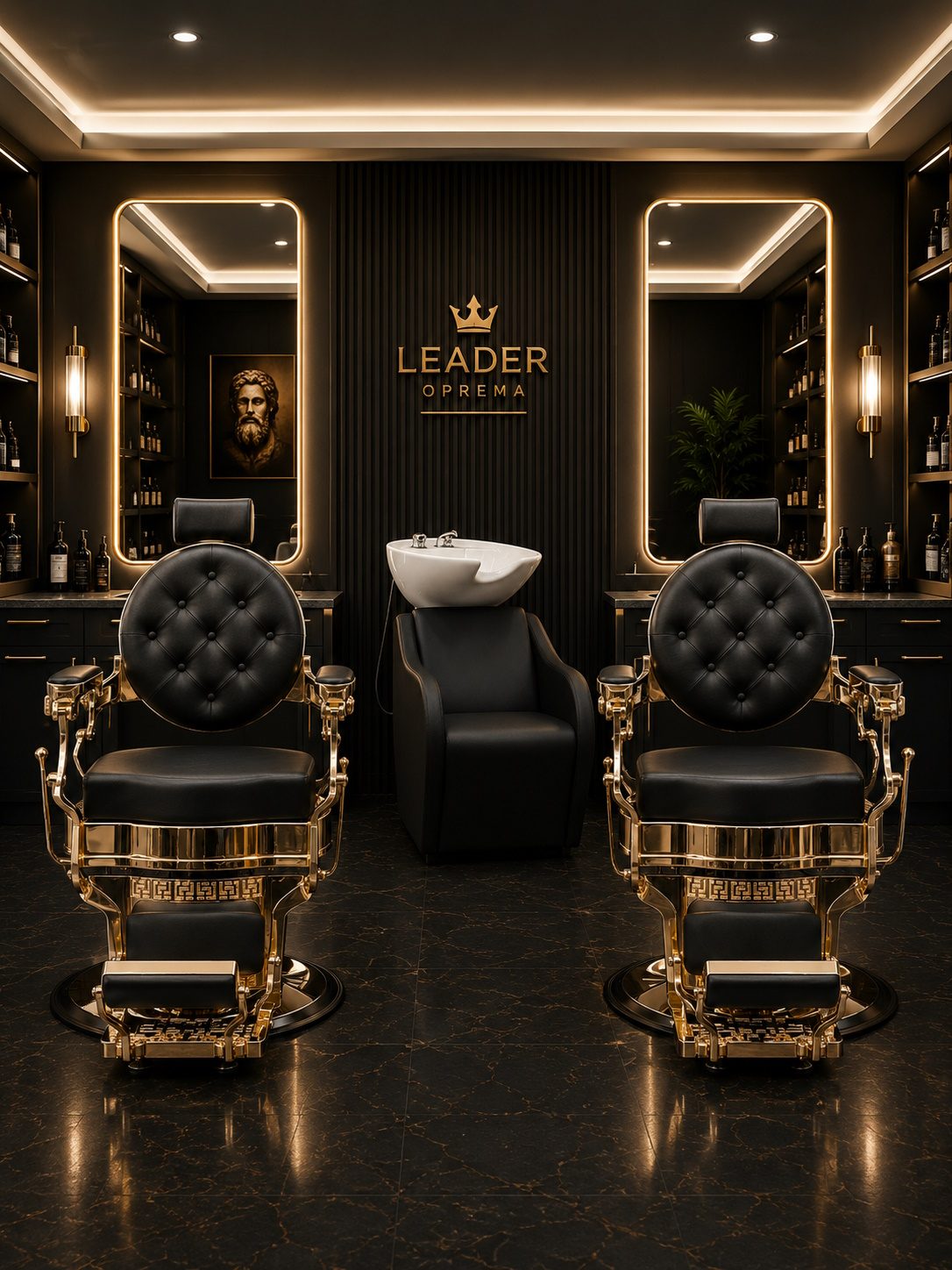Komplet barber Buzz W Black