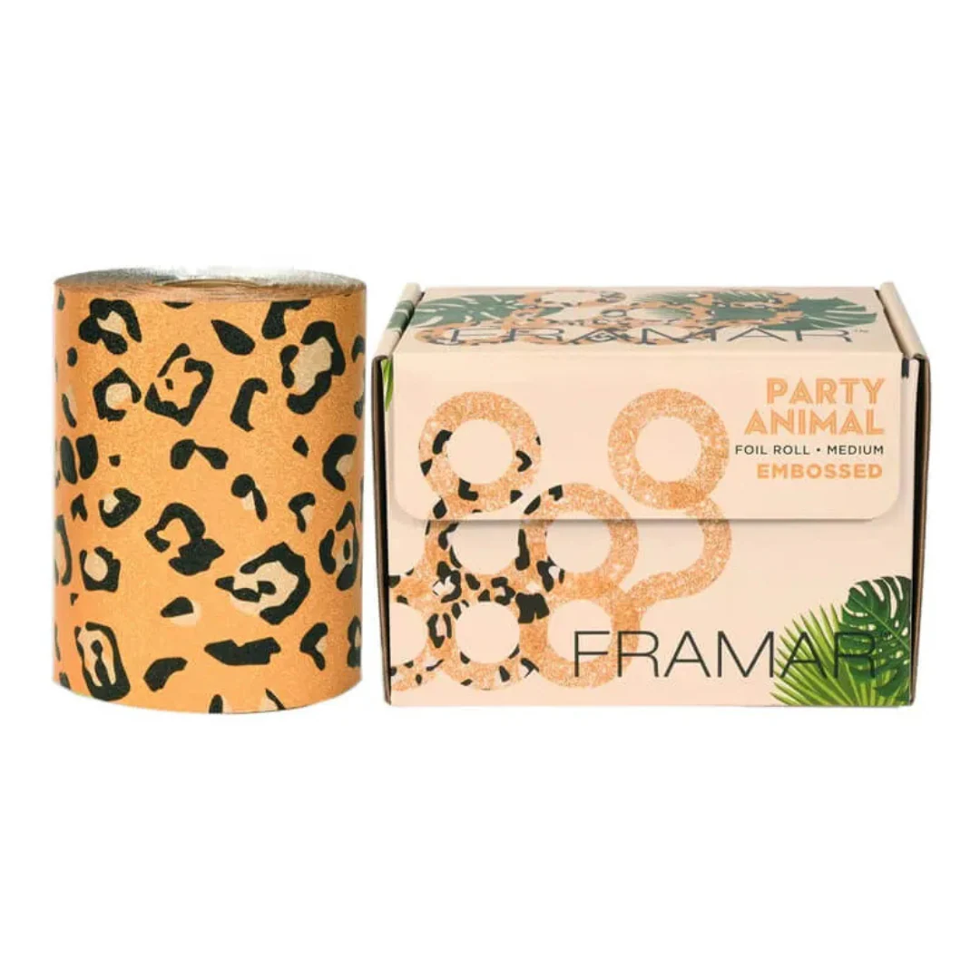 Framar Embossed Roll Medium Party Animal reljefna folija za pramenove 97,54 m